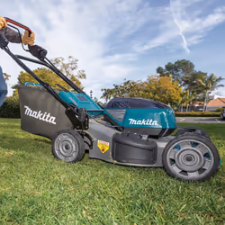 Makita DLM532PT4 tondeuse à gazon Tondeuse à gazon poussée Batterie Noir, Bleu
