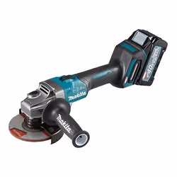Makita GA005GM201, 8500 tr/min, 12,5 cm, Batterie, 4 Ah, 3,6 kg, Moteur sans balai
