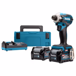 Makita TD001GD201, Visseuse à percussion, Poignée de pistolet, 1/4", Noir, Vert, Sans brosse, Crochet