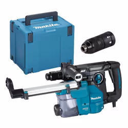 Perforateur-burineur SDS-Plus 1050 W 30 mm MAKITA HR3012FCWJ avec système d'aspiration - coffret Mak-Pac : Marteau combiné à  ...
