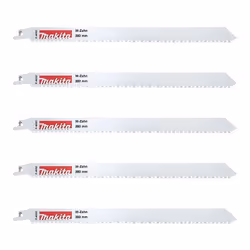 Lot de 5 Lames de scies récipros MAKITA P-45727 M-Force 280 mm Lames pour scies récipro Makita M-Force BIM. Nouvelle générati ...