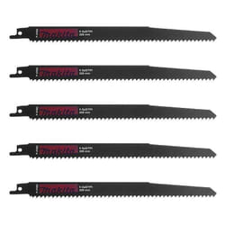 Lot de 5 lames de scie sabre Makita P-47092 pour bois, pvc et plastique (6 à 100mm)