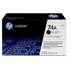 HP 74A Black Original LaserJet Toner Cartridge, Noir, 1 pièce(s)