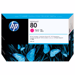 HP 80 cartouche d'encre DesignJet magenta, 350 ml, Encre à colorant, 350 ml, 1 pièce(s)