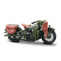 Maisto 1/18 MOTO HARLEY DAVIDSON - 1942 WLA Flathead - Vert Militaire