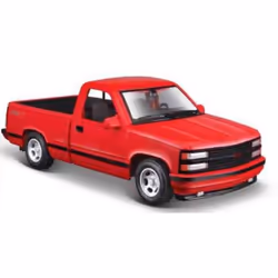 Maisto 1/24 CHEVROLET 454 SS PICK-UP TRUCK - Rouge, Modèle de pick-up, Pré-assemblé, 1:24, 1993 Chevrolet 454 SS Pick-up, Uni ...
