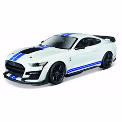 Maisto 1/18 MUSTANG SHELBY GT 500 - Blanche et bleue, 3 an(s)