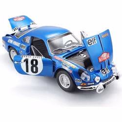 Voiture Bburago Maito Alpine Renault à l'échelle 1/18ème Bleu