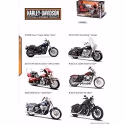 Miniature Moto - Maisto - Harley-Davidson FXDBI Dyna Street Bob 2006 - Échelle 1:12 - Couleur BLEU - Pour Adulte