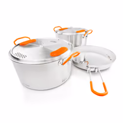 GSI Outdoors 68183, Régler, Acier inoxydable, Argent, Orange, Silicone, Acier inoxydable
