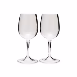 GSI Outdoors Nesting Wine Glass Set, Verre à vin pour dessert, Verre standard, Copolyester, Transparent, 275 ml, 22,9 cm
