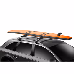 Thule 846000, Tampons de surf pour porte-bagages de toit, Noir, 80 mm, 80 mm, 760 mm, 680 g