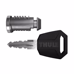 Thule One-Key System 16-pack, Cylindre de serrure, Acier brossé, Clé