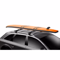 Thule 843000, Tampons de surf pour porte-bagages de toit, Noir, SquareBar Evo, 80 mm, 80 mm, 510 mm