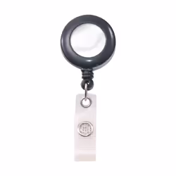 ADVANTUS 75407, Porte-badge avec cordon, Noir, 12 pièce(s), Métal, Plastique, Paquet