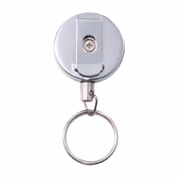 ADVANTUS 75545 Accessoire de porte-badge Porte-badge avec enrouleur Noir, Acier inoxydable 6 pièce(s)