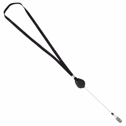 ADVANTUS 75549, Porte-badge avec cordon, Noir, 12 pièce(s), 86,3 cm
