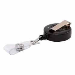 ADVANTUS 75666, Porte-badge avec enrouleur, Noir, 25 pièce(s), 22,4 mm, 82,5 mm