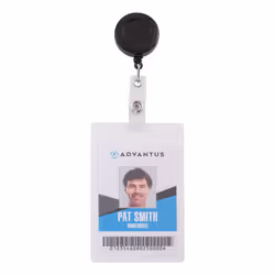 ADVANTUS 75666 Accessoire de porte-badge Porte-badge avec enrouleur Noir 25 pièce(s)