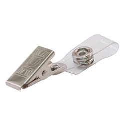 ADVANTUS 97302 Accessoire de porte-badge Porte-badge avec clip Acier, Transparent 25 pièce(s)