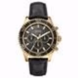 Montre - Guess - W0171G3 - Acier inoxydable - Chronographe - Cuir crocodile noir