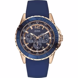 Montre - Guess - Maverick W0485G1 - Bracelet en silicone - Couleur bleue - Pour homme