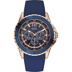 Montre - Guess - Maverick W0485G1 - Bracelet en silicone - Couleur bleue - Pour homme