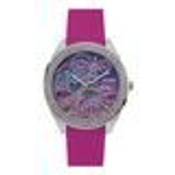 Montre - Guess - Getaway W0960L1 - Silicone Rose - Cadran Fleuri - 44 mm