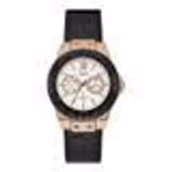 Montre - Guess - W0775L9 - Cuir Noir - Dateur - Chic Femme