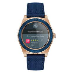 GUESS Ace Mens Touch AMOLED 44 mm Numérique 390 x 390 pixels Écran tactile Bleu, Or rose