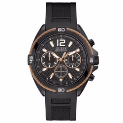 Montre - GUESS - W1168G3 - 36mm - Caoutchouc Noir - Quartz Analogique