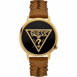 Montre - GUESS - V1001M3 - Cuir Marron - Quartz - Analogique