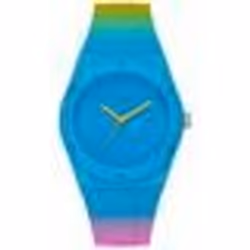 Montre - Guess - Retro Pop W0979L28 - Silicone - Bleu - Multicolore