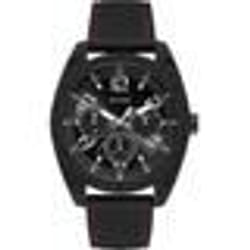 Montre - Guess - 46 mm - Acier inoxydable noir - Silicone noir - Étanchéité 50 m