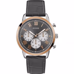 Montre - GUESS - W1261G5 - 44mm - Cuir - Acier Inoxydable - Quartz