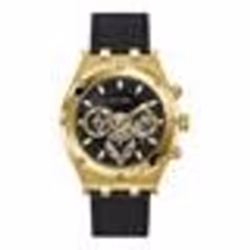 Montre - Guess - GW0262G2 - Acier inoxydable - Cuir noir - Résistante à leau 50m