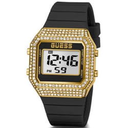 Montre - Guess - Zoom GW0430L2 - Quartz - Acier inoxydable - Bracelet en silicone noir