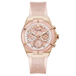 Montre - Guess - Athena GW0409L3 - Quartz - Argenté/Rose - Silicone