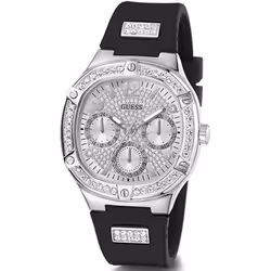 Montre - Guess - Duchess GW0619L1 - Quartz - Acier inoxydable - Bracelet en silicone noir