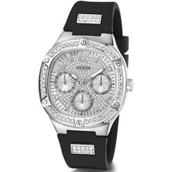 Montre - Guess - Duchess GW0619L1 - Quartz - Acier inoxydable - Bracelet en silicone noir