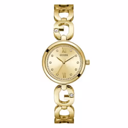Montre Femme - GUESS - GW0759L2 - Acier Inoxydable Doré - Cadran Zircons - Mouvement Quartz