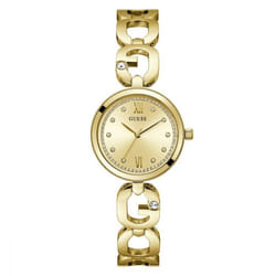 Montre Femme - GUESS - GW0759L2 - Acier Inoxydable Doré - Cadran Zircons - Mouvement Quartz