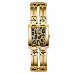 Montre - GUESS - GW0807L2 - Acier Inoxydable Doré - Cadran Imprimé Animal - Mouvement Quartz