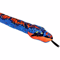 Wild Republic Blue - Orange, Serpent en peluche