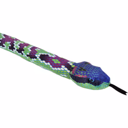 Wild Republic Green - Purple, Serpent en peluche