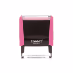 Trodat 4912, Auto-encreur, Tampon personnalisable, 47 x 18 mm, Noir, Rose, Plastique