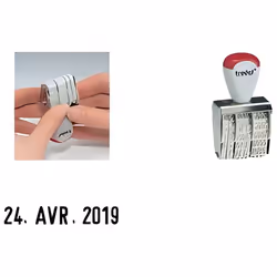 Tampon dateur francais 1000     --mois en lettres