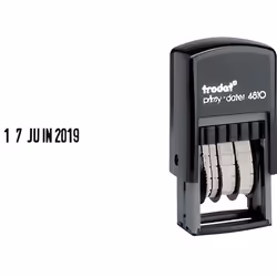 Trodat 4810, Traditionnel, Tampon date, Noir
