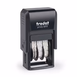 Trodat 4810, Auto-encreur, Tampon date, 21 x 3,8 mm, Noir, Noir, 41 mm