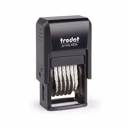 Trodat 4836, Auto-encreur, Tampon dateur, 3,8 x 21 mm, Noir, 41 mm, 25 mm